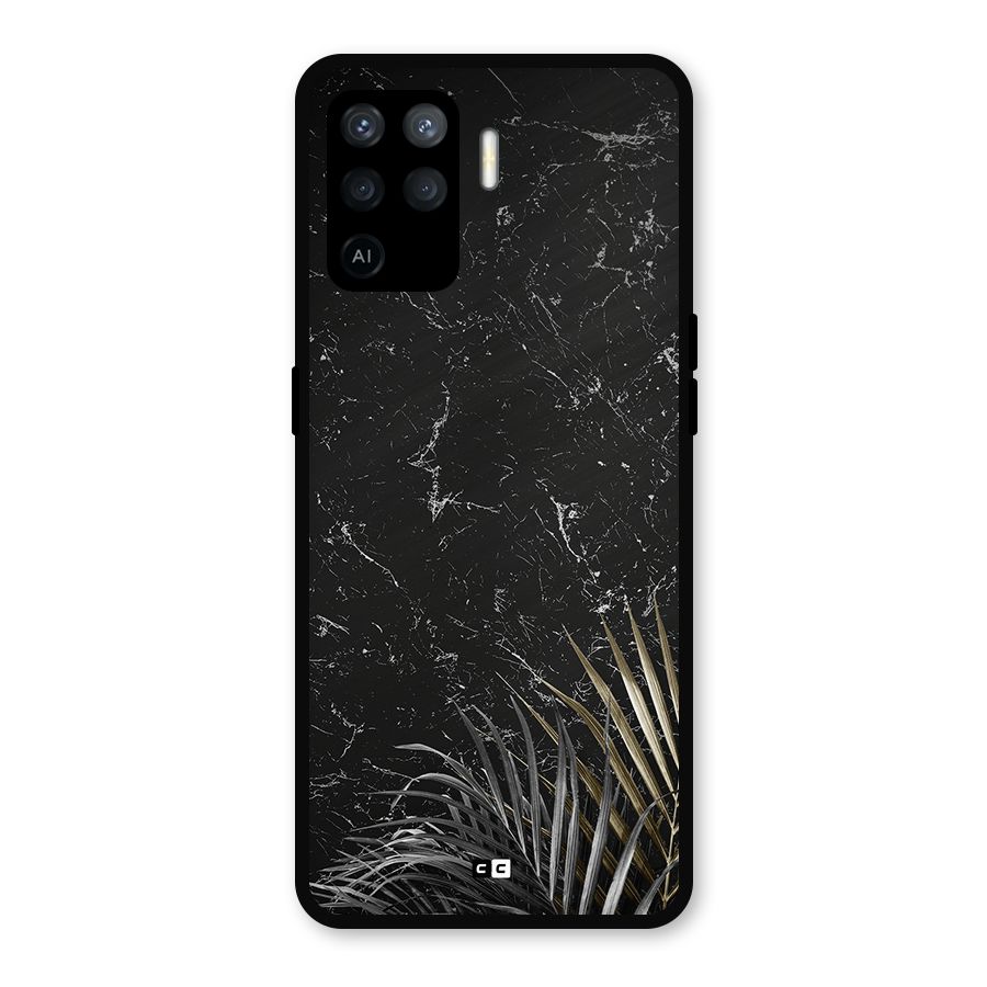 Awesome Royal Marble Metal Back Case for Oppo F19 Pro
