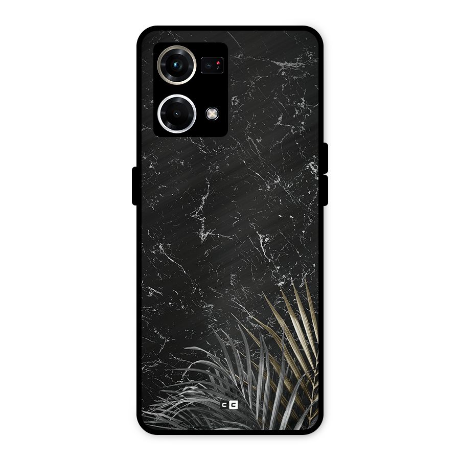 Awesome Royal Marble Metal Back Case for Oppo F21 Pro 4G