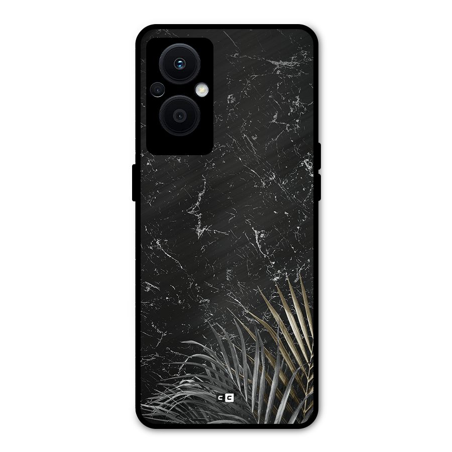 Awesome Royal Marble Metal Back Case for Oppo F21 Pro 5G