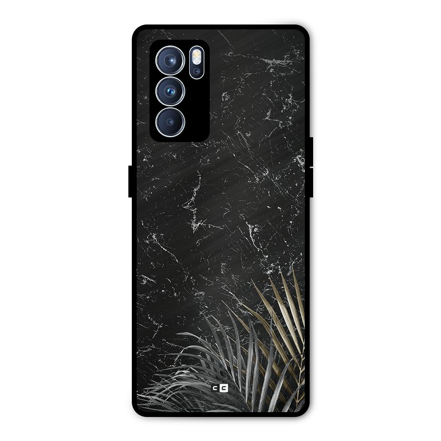 Awesome Royal Marble Metal Back Case for Oppo Reno6 Pro 5G