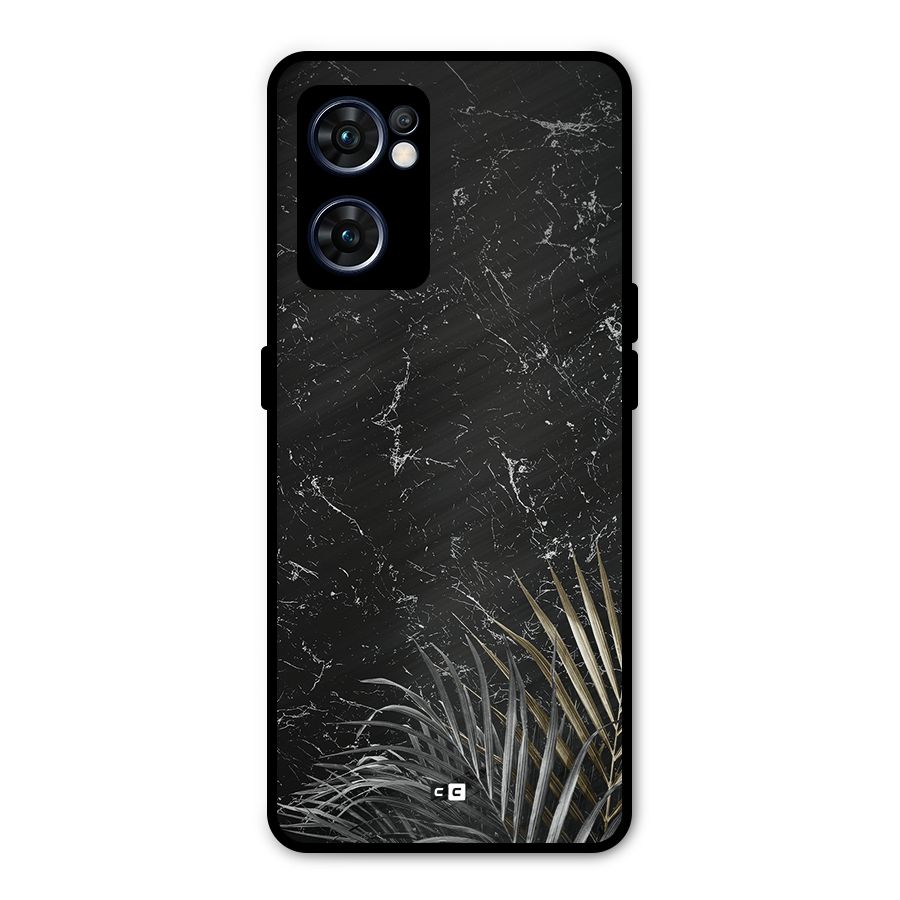 Awesome Royal Marble Metal Back Case for Oppo Reno7 5G