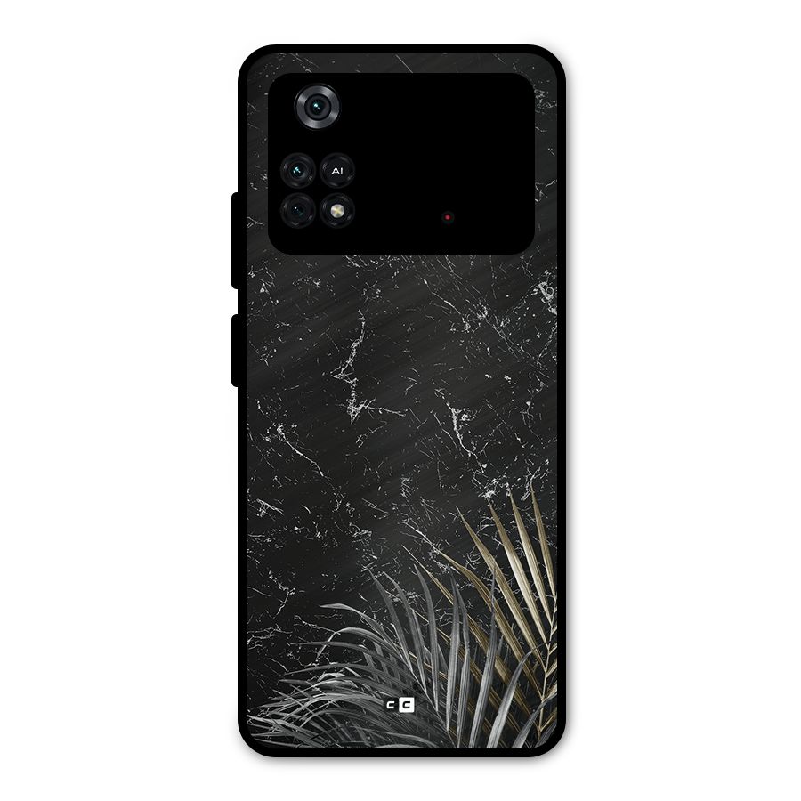 Awesome Royal Marble Metal Back Case for Poco M4 Pro 4G