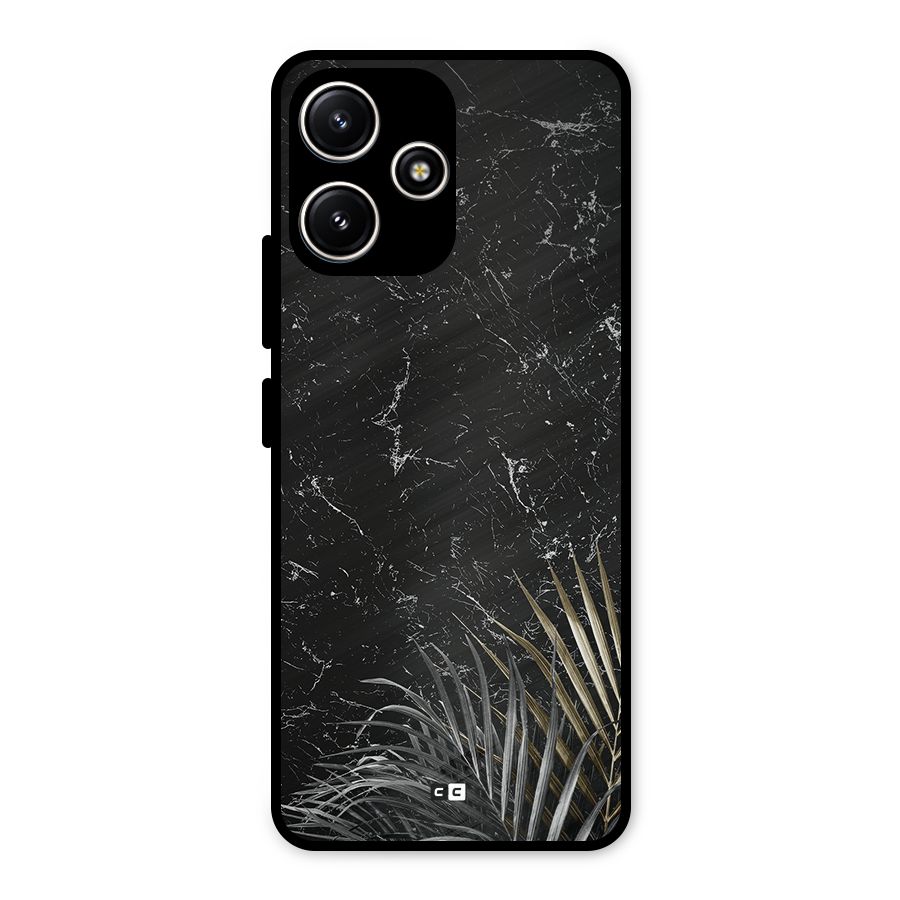 Awesome Royal Marble Metal Back Case for Poco M6 Pro