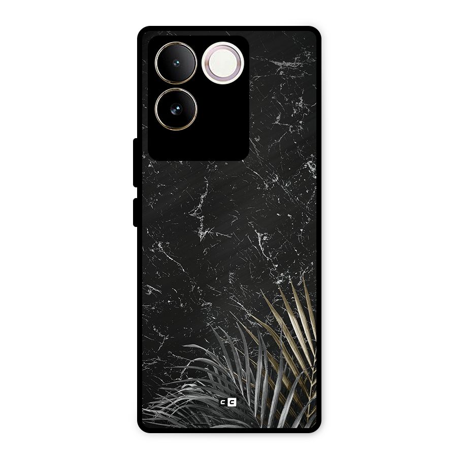Awesome Royal Marble Metal Back Case for Vivo T2 Pro