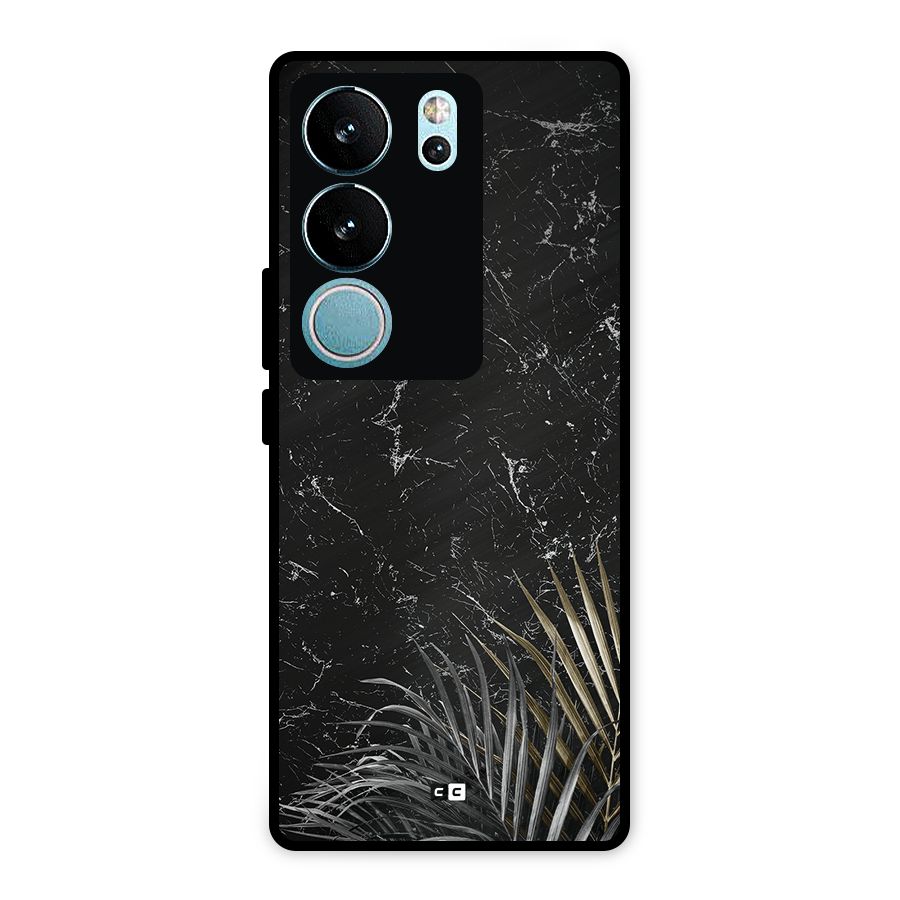 Awesome Royal Marble Metal Back Case for Vivo V29 Pro