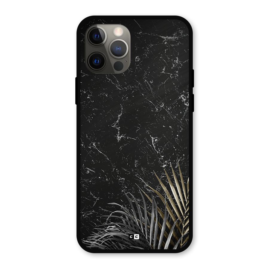 Awesome Royal Marble Metal Back Case for iPhone 12 Pro