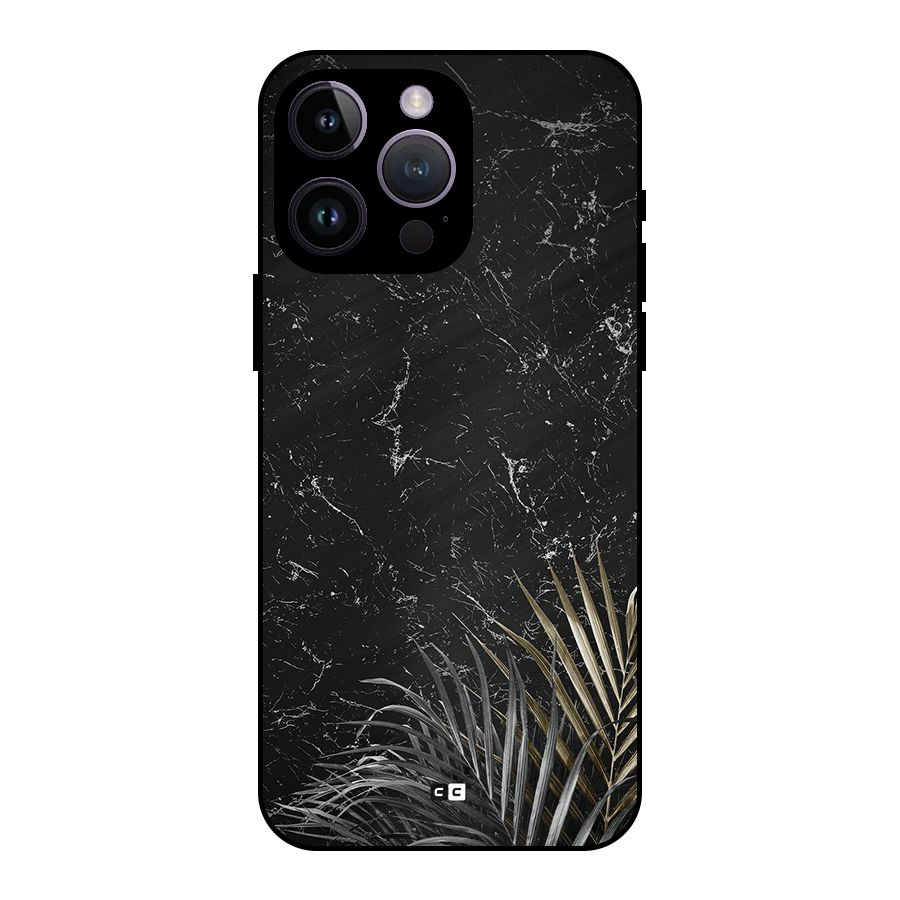 Awesome Royal Marble Metal Back Case for iPhone 14 Pro Max