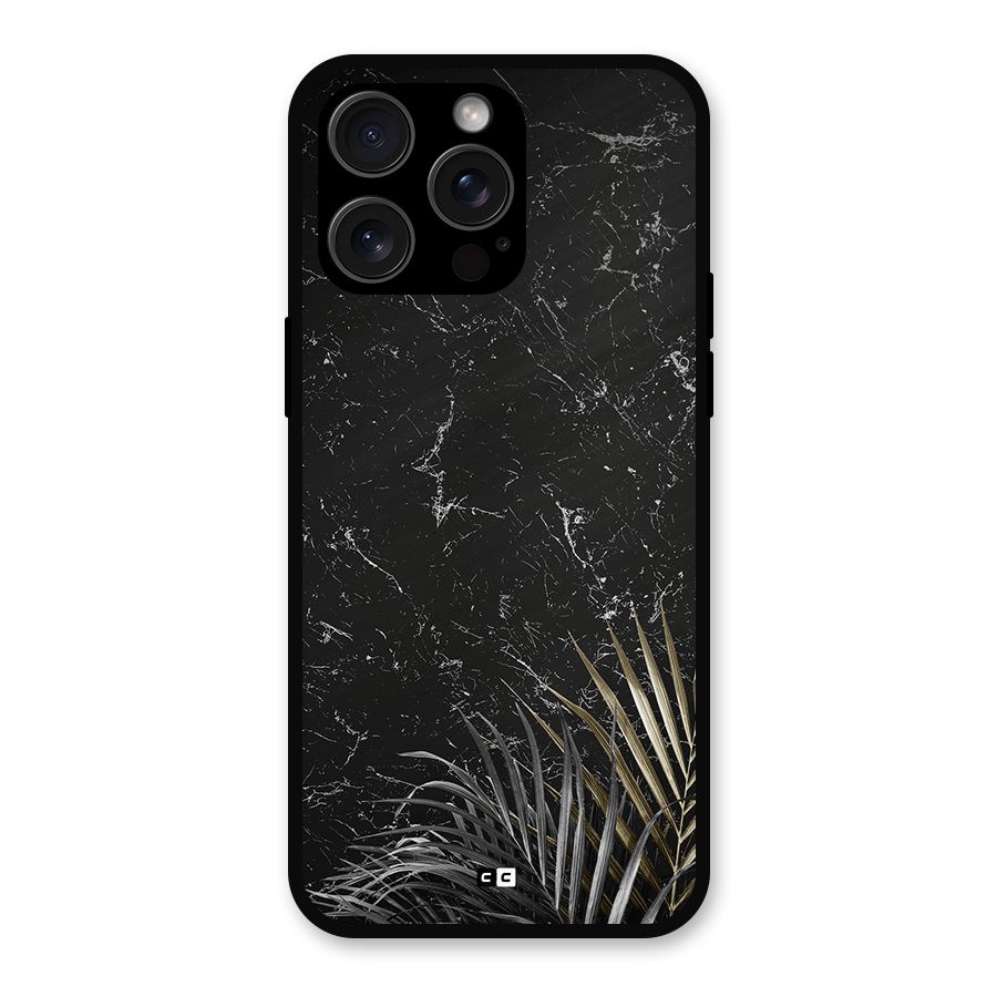 Awesome Royal Marble Metal Back Case for iPhone 15 Pro Max