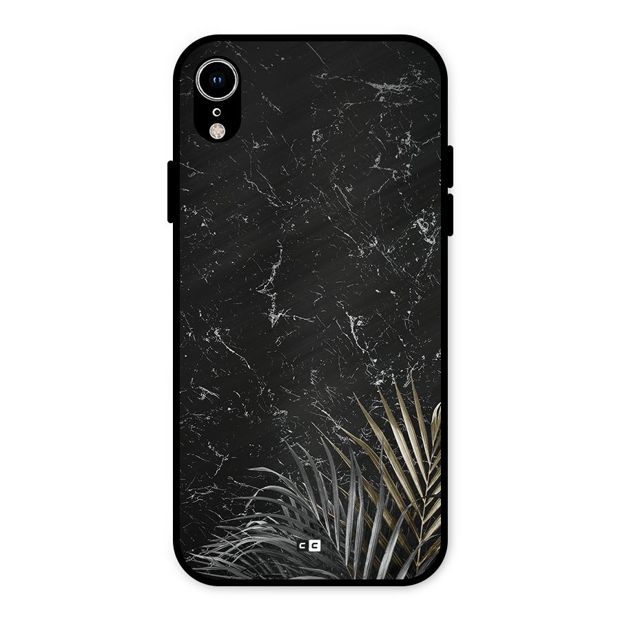 Awesome Royal Marble Metal Back Case for iPhone XR