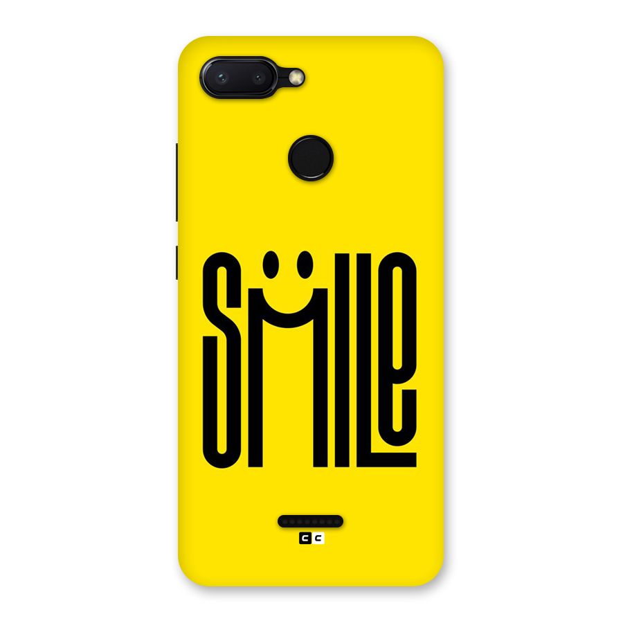 Awesome Smile Back Case for Redmi 6