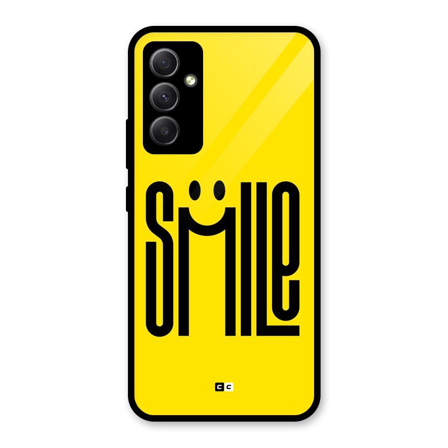 Awesome Smile Glass Back Case for Galaxy A34
