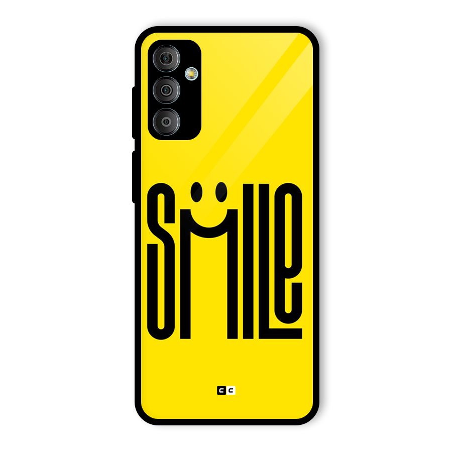 Awesome Smile Glass Back Case for Galaxy F23