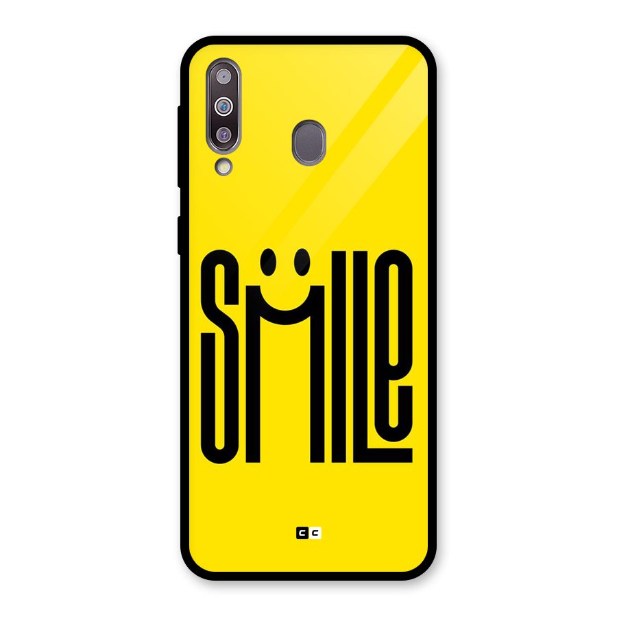 Awesome Smile Glass Back Case for Galaxy M30