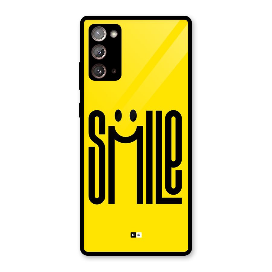 Awesome Smile Glass Back Case for Galaxy Note 20