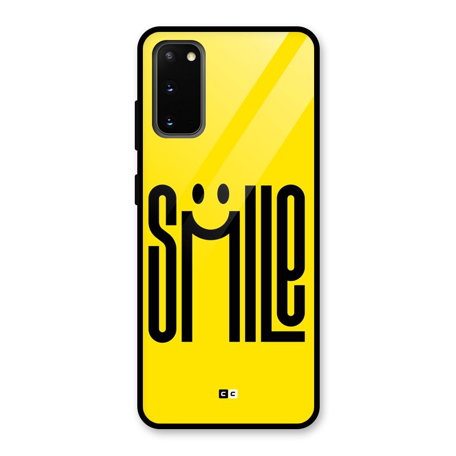 Awesome Smile Glass Back Case for Galaxy S20