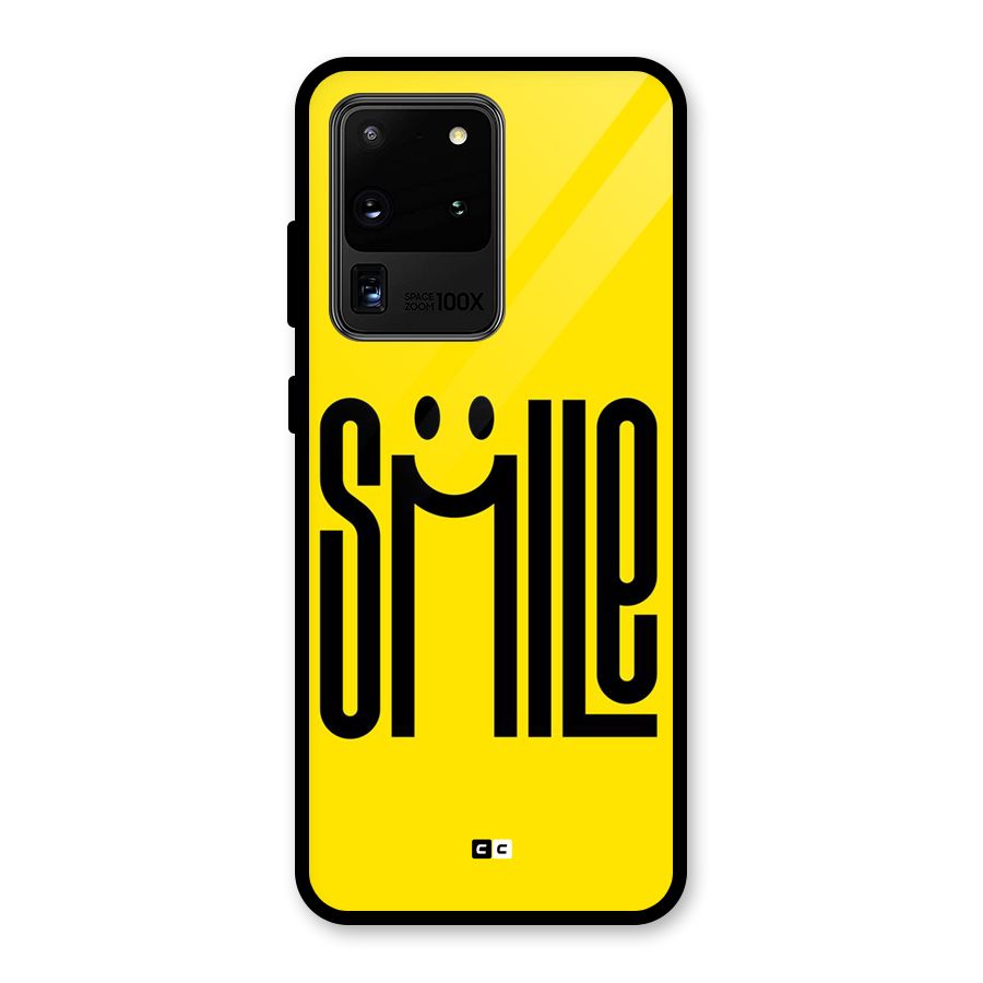 Awesome Smile Glass Back Case for Galaxy S20 Ultra