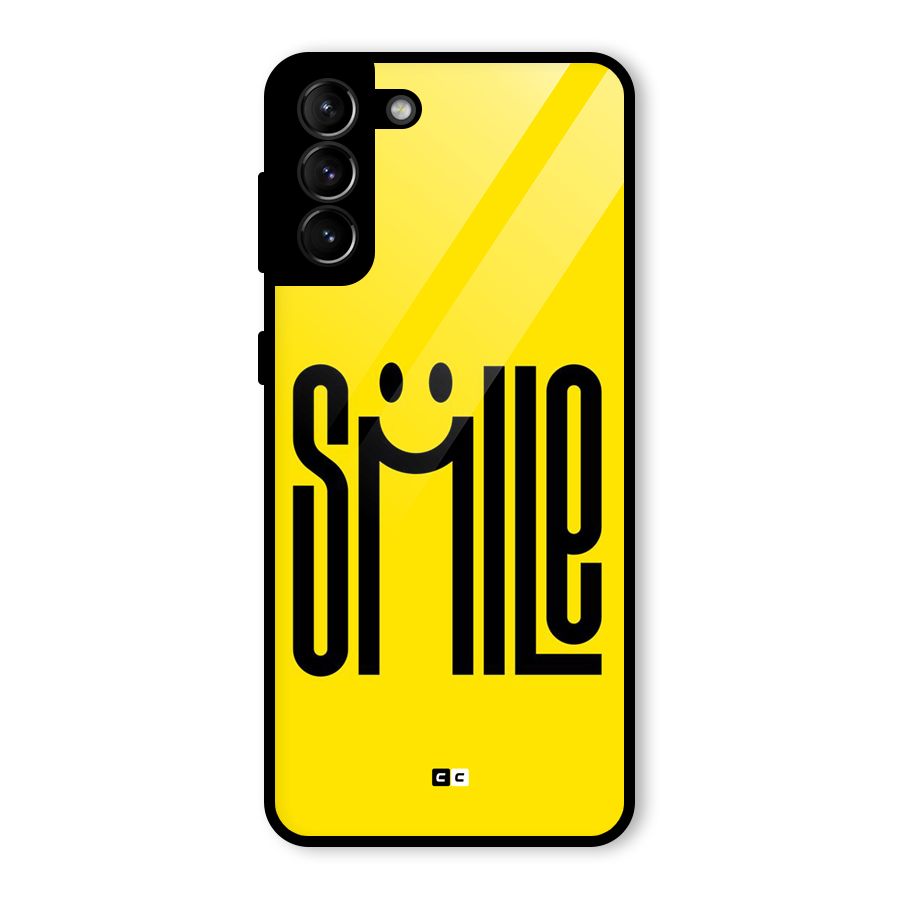 Awesome Smile Glass Back Case for Galaxy S21 Plus