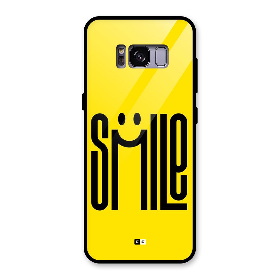 Awesome Smile Glass Back Case for Galaxy S8