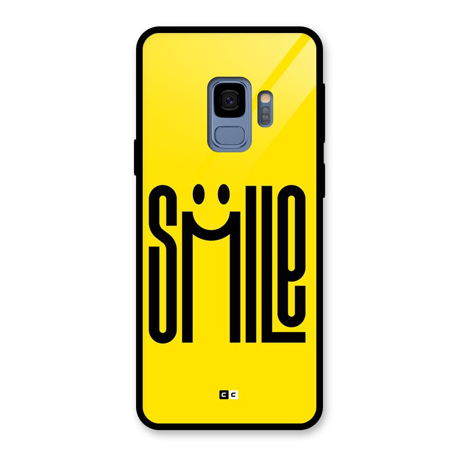 Awesome Smile Glass Back Case for Galaxy S9