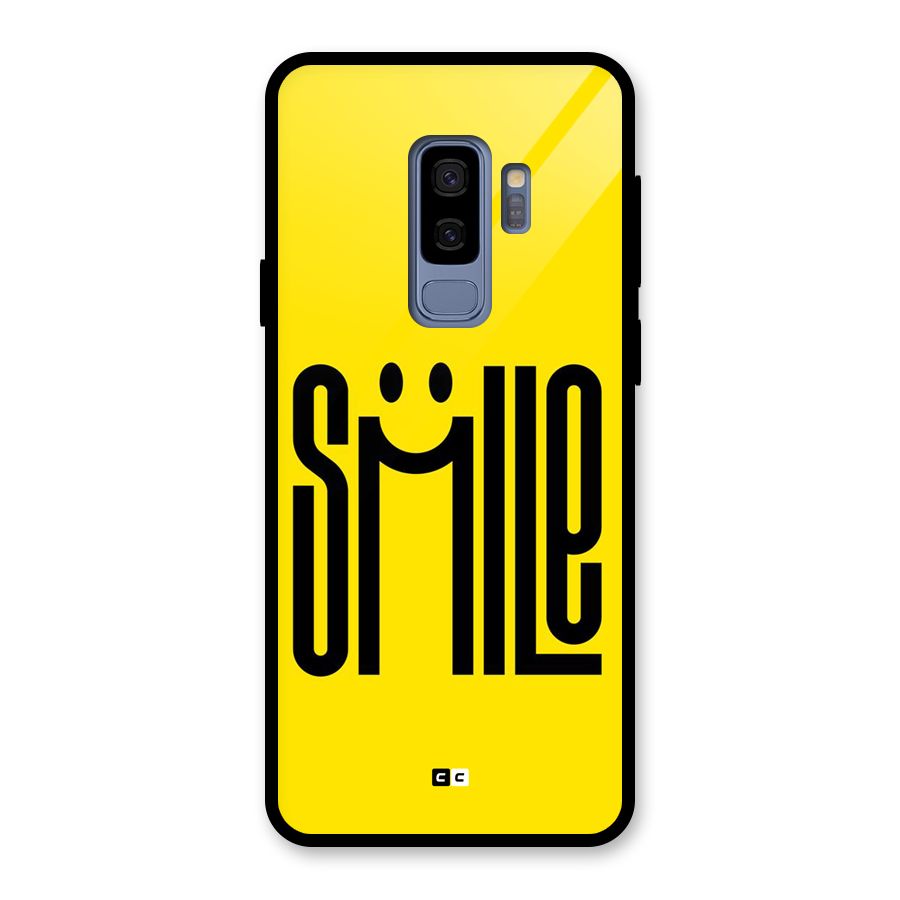 Awesome Smile Glass Back Case for Galaxy S9 Plus