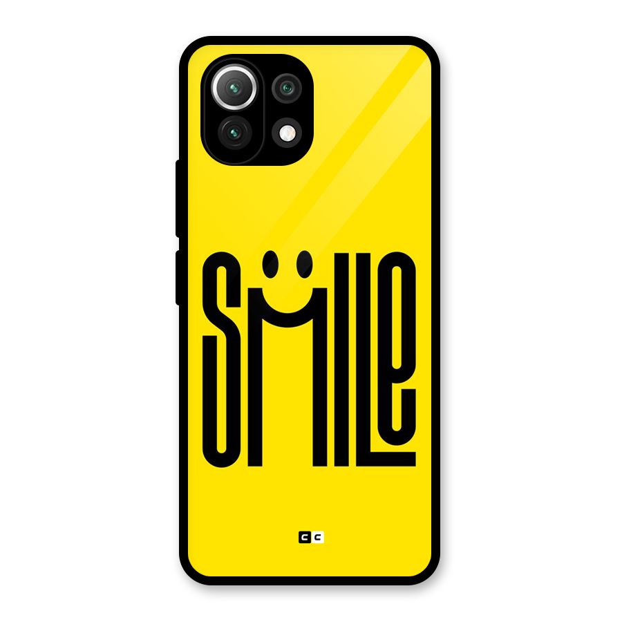 Awesome Smile Glass Back Case for Mi 11 Lite NE 5G
