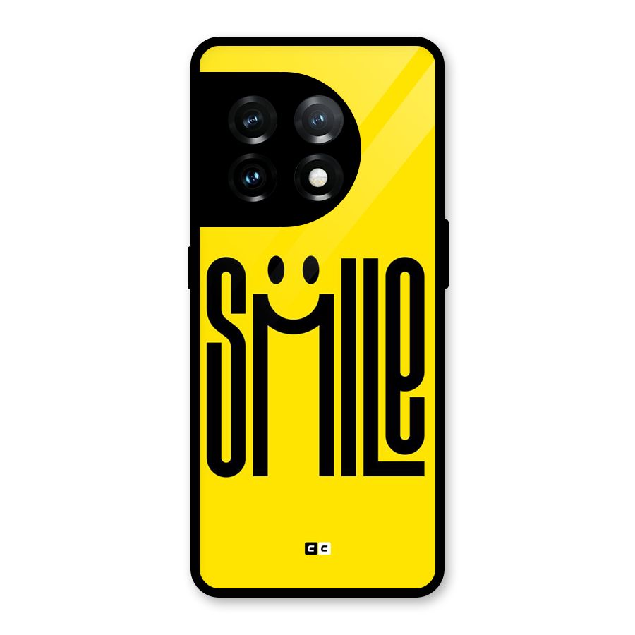 Awesome Smile Glass Back Case for OnePlus 11