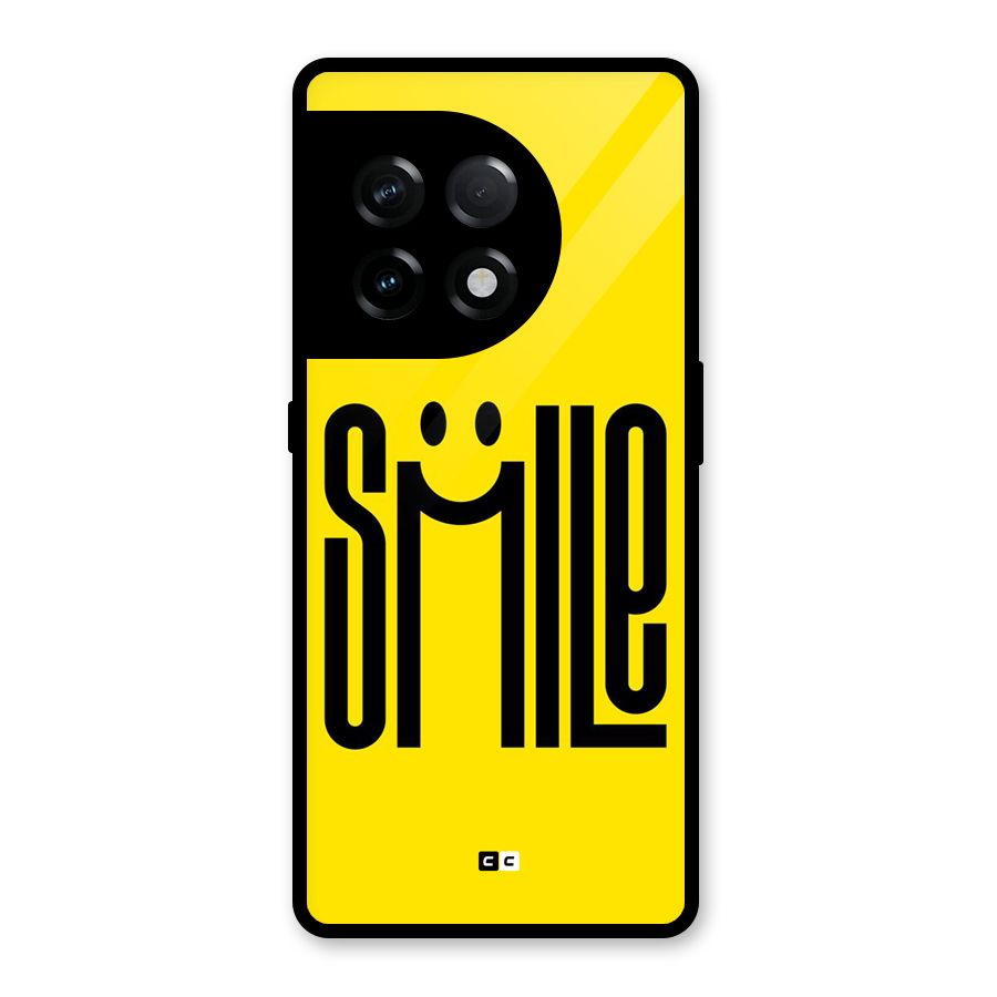 Awesome Smile Glass Back Case for OnePlus 11R