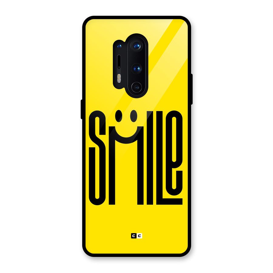 Awesome Smile Glass Back Case for OnePlus 8 Pro