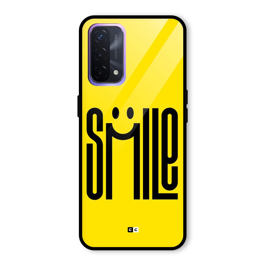 Awesome Smile Glass Back Case for Oppo A74 5G