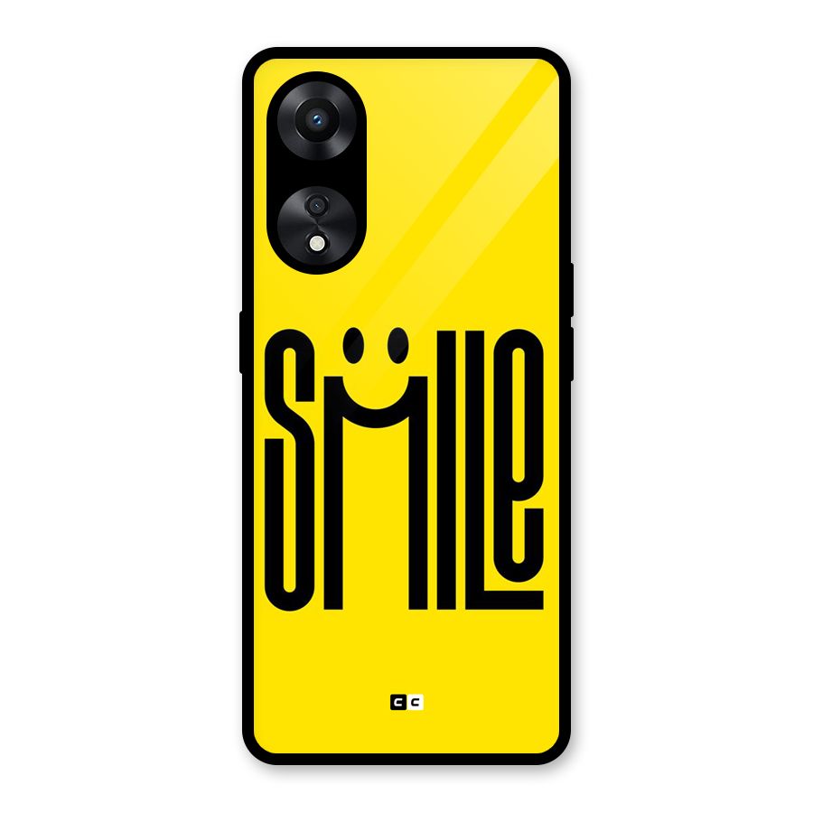 Awesome Smile Glass Back Case for Oppo A78