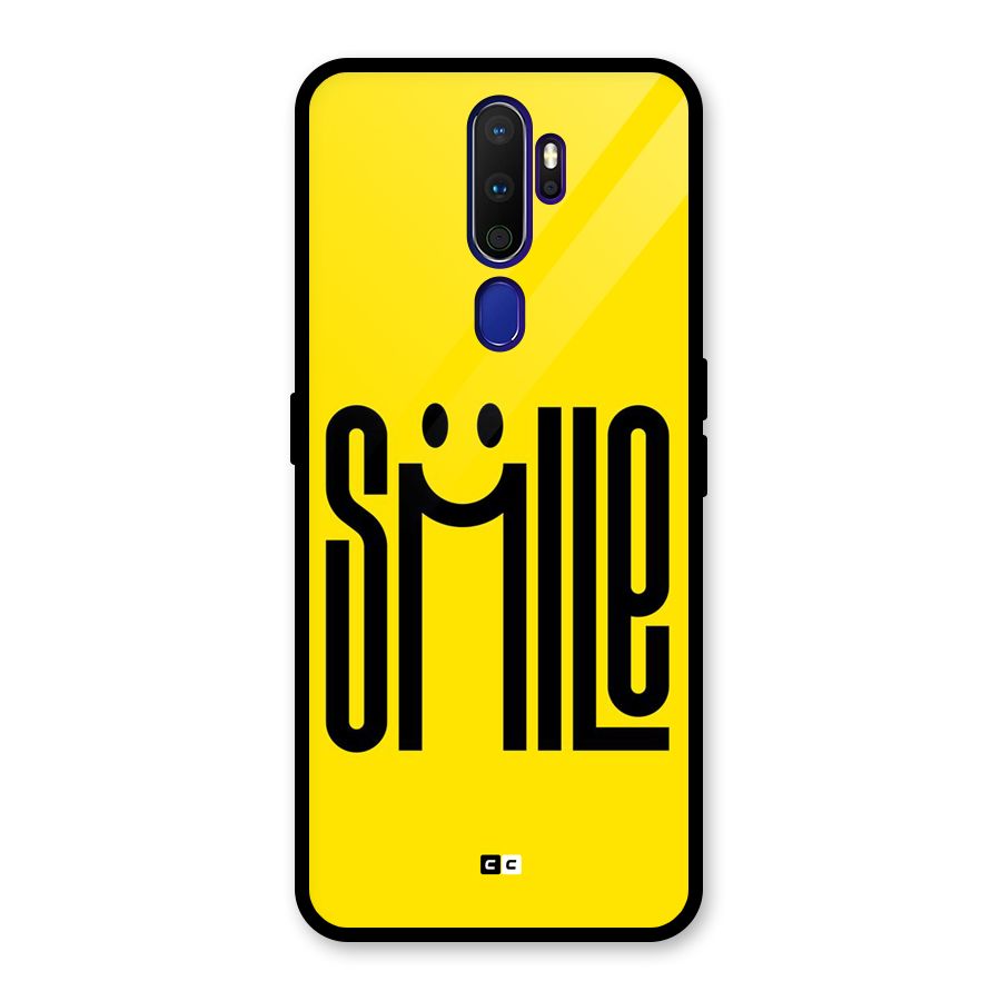 Awesome Smile Glass Back Case for Oppo A9 (2020)