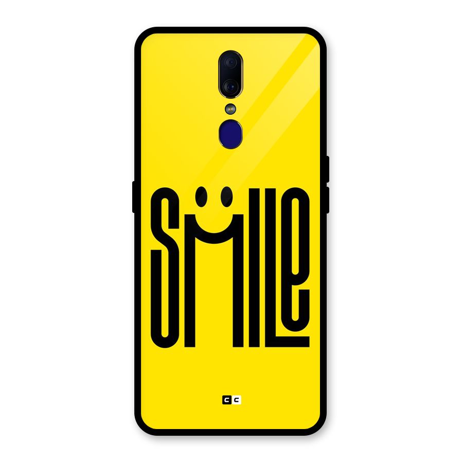 Awesome Smile Glass Back Case for Oppo F11