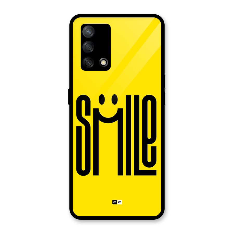 Awesome Smile Glass Back Case for Oppo F19
