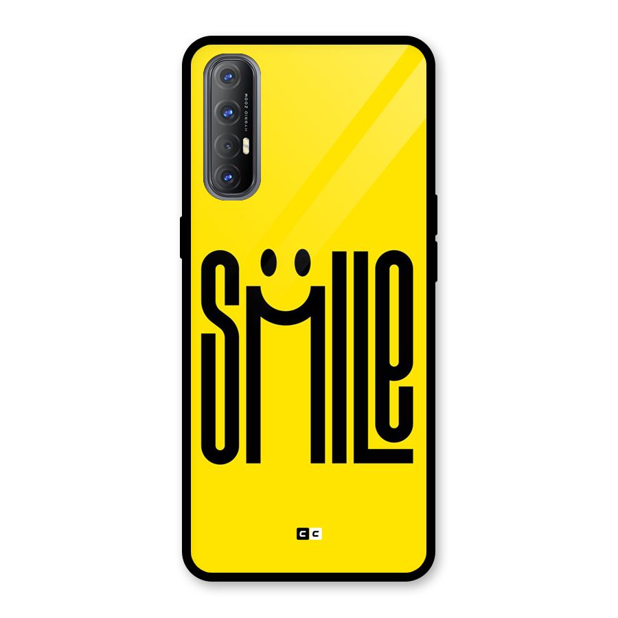 Awesome Smile Glass Back Case for Oppo Reno3 Pro