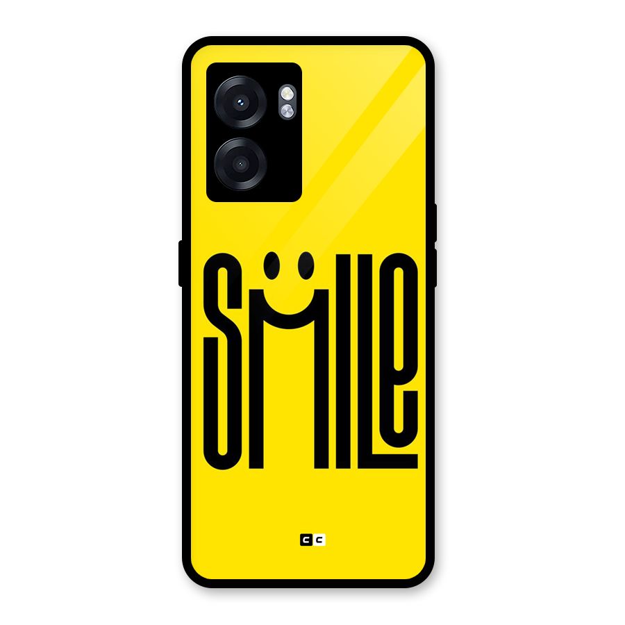 Awesome Smile Glass Back Case for Realme Narzo 50 5G
