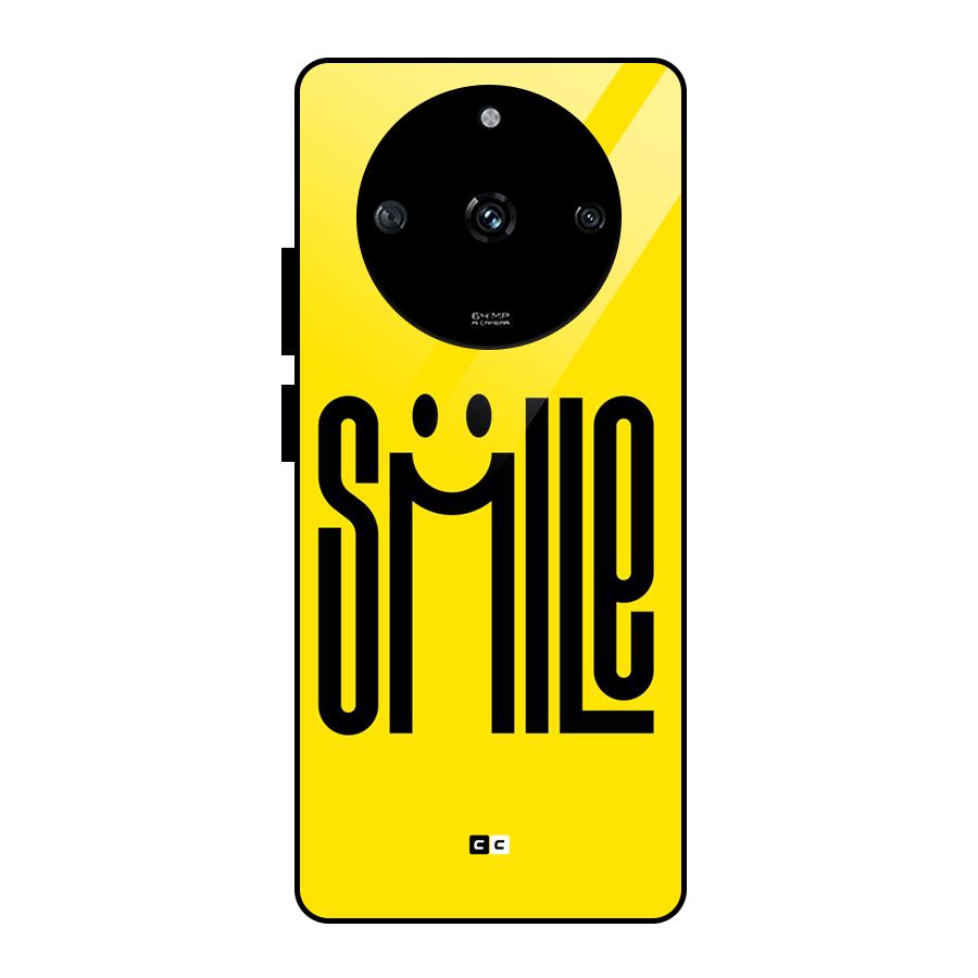 Awesome Smile Glass Back Case for Realme Narzo 60 5G