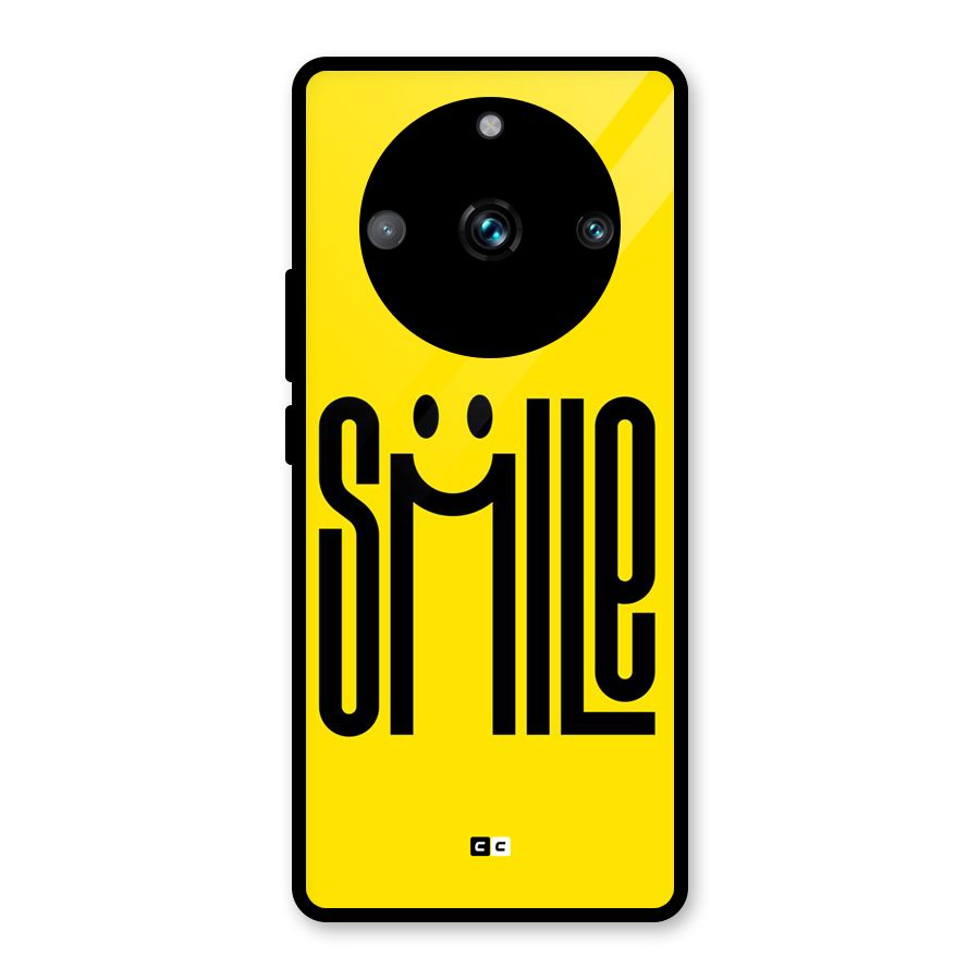 Awesome Smile Glass Back Case for Realme Narzo 60 Pro