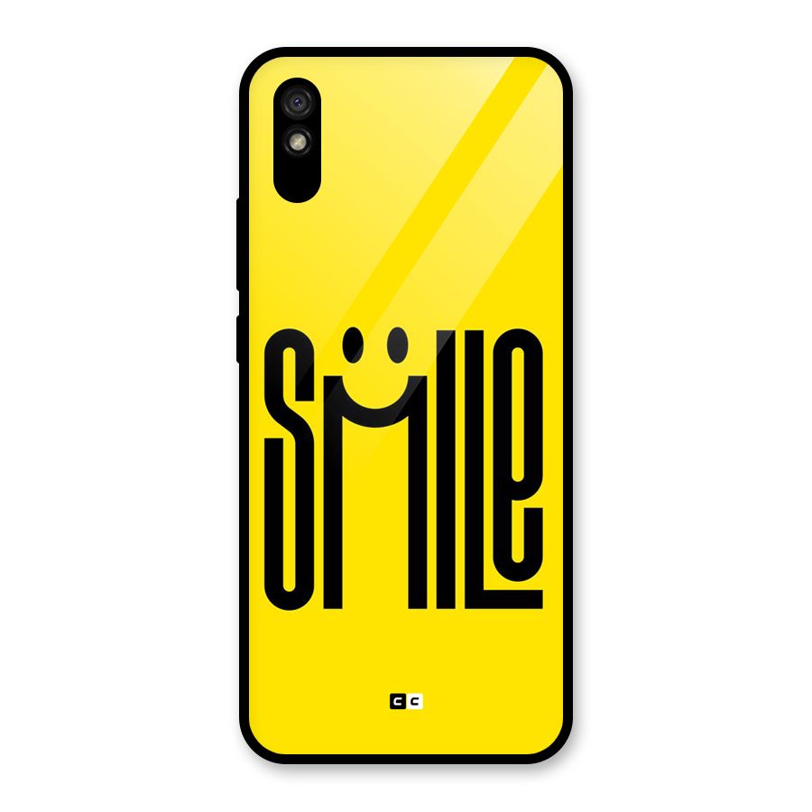 Awesome Smile Glass Back Case for Redmi 9i