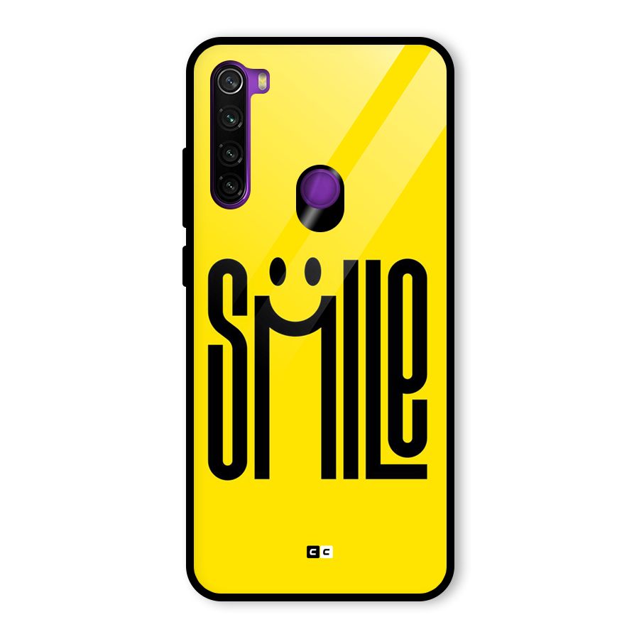 Awesome Smile Glass Back Case for Redmi Note 8
