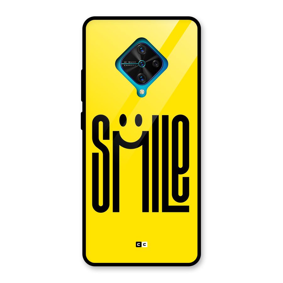 Awesome Smile Glass Back Case for Vivo S1 Pro