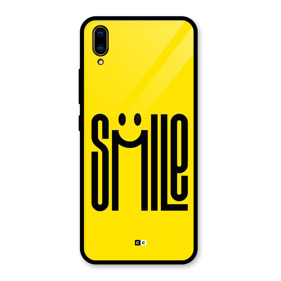 Awesome Smile Glass Back Case for Vivo V11 Pro