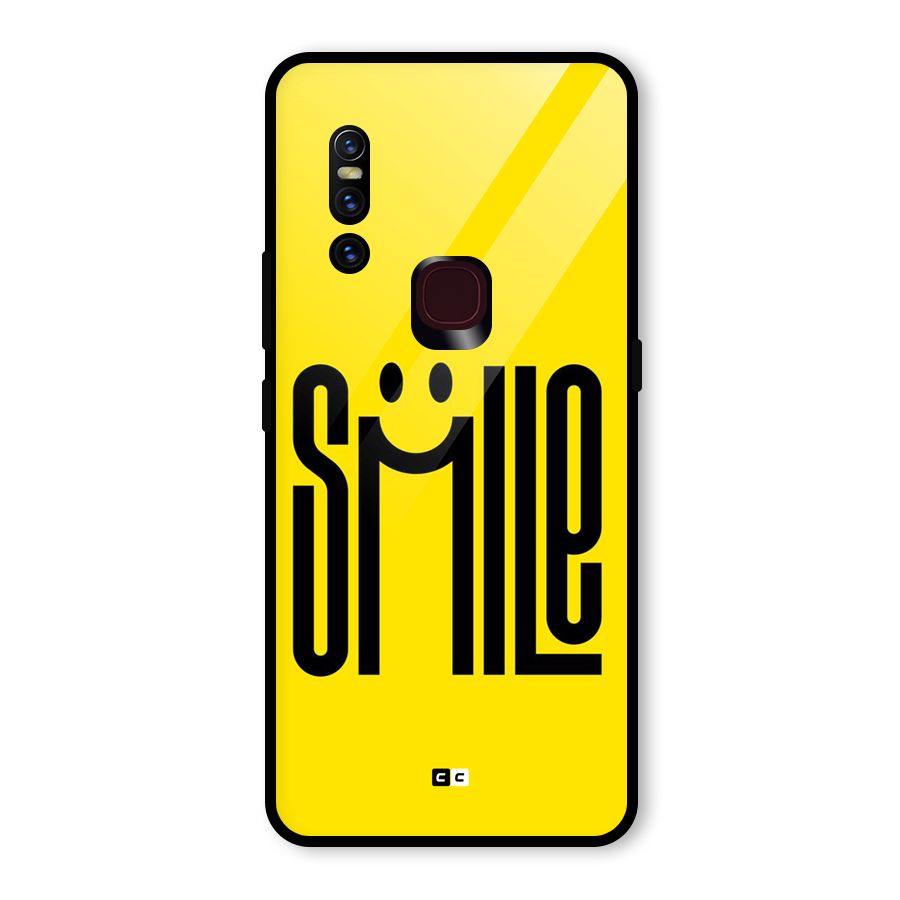 Awesome Smile Glass Back Case for Vivo V15