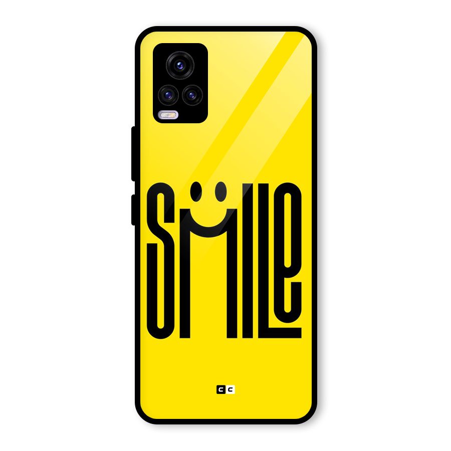 Awesome Smile Glass Back Case for Vivo V20 2021