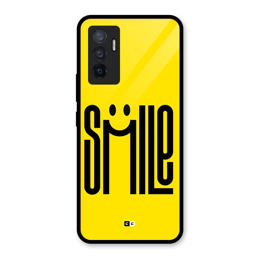 Awesome Smile Glass Back Case for Vivo V23e