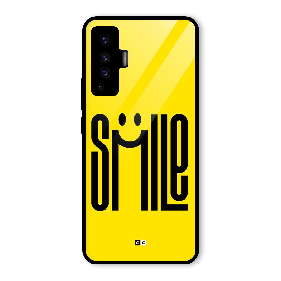 Awesome Smile Glass Back Case for Vivo X50