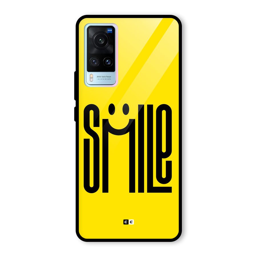 Awesome Smile Glass Back Case for Vivo X60