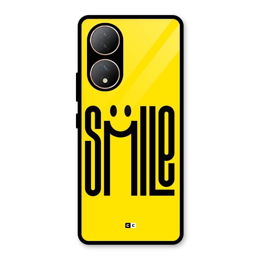 Awesome Smile Glass Back Case for Vivo Y100A