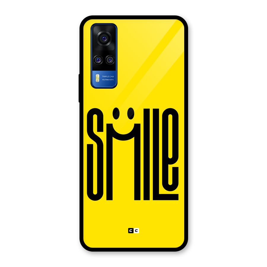Awesome Smile Glass Back Case for Vivo Y31