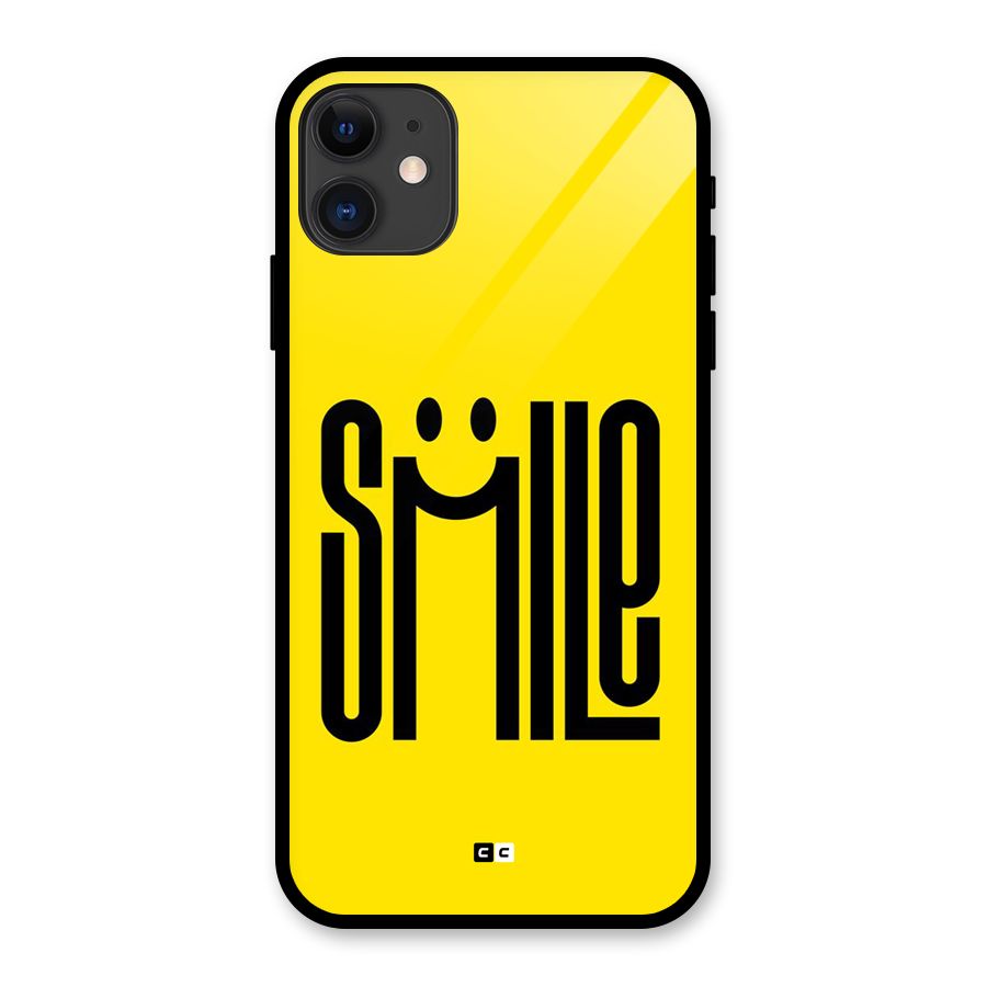 Awesome Smile Glass Back Case for iPhone 11
