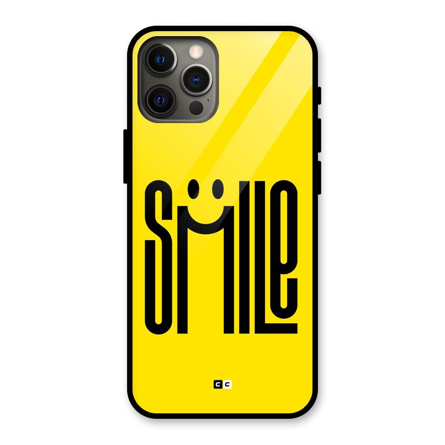 Awesome Smile Glass Back Case for iPhone 12 Pro Max